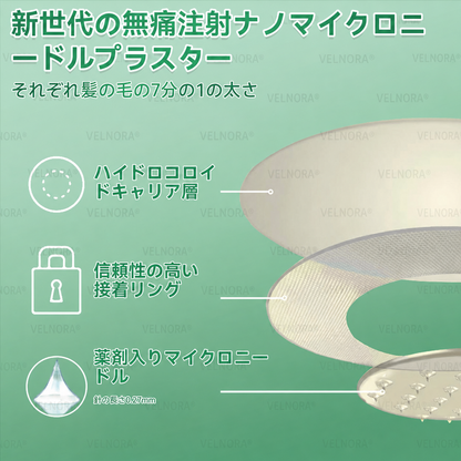 🎉✅【お腹の脂肪・ポッコリ対策に】𝐕𝐄𝐋𝐍𝐎𝐑𝐀® モリンガ＆ベルベリン 10-IN-1 高機能ナノマイクロニードルパッチ（1日1回、7日で変化を実感） 肥満・糖尿病・睡眠時無呼吸症候群・関節の悩み向け